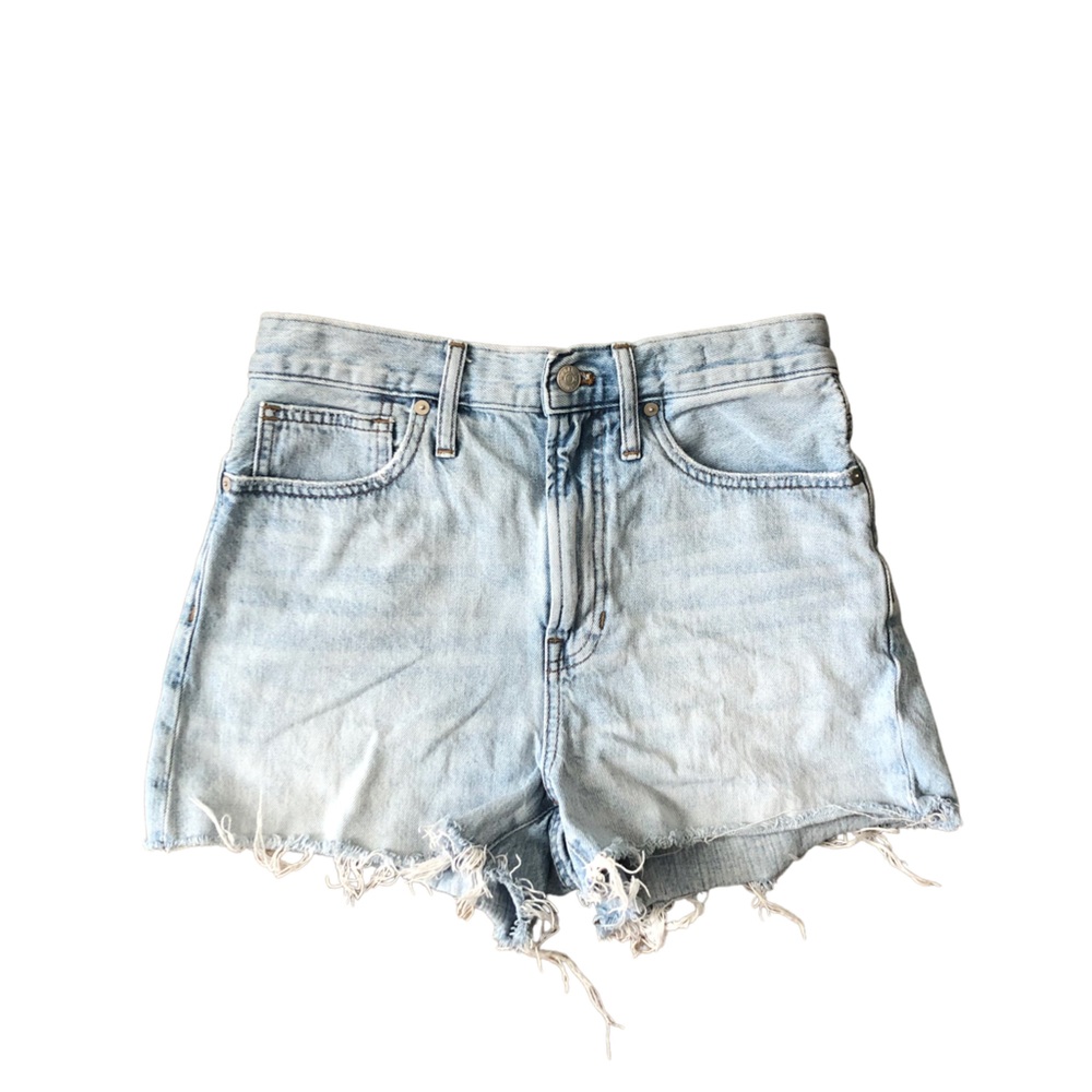Madewell Denim Shorts Womens 27 The Perfect jean Short Blue Cut Off